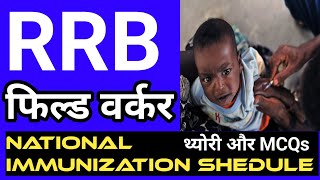 RRB field Worker Exam Preparation Theory and MCQs Subject Immunization Shedule [upl. by Eduj]