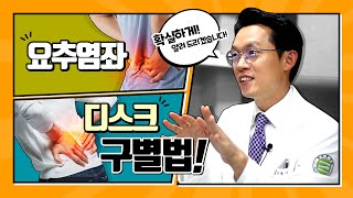 새로운병원 척추보안관 근육통인가 디스크인가 척추보안관이 확실하게 알려드립니다 요추염좌  허리디스크 증상 빛 구별법 [upl. by Htebasile297]