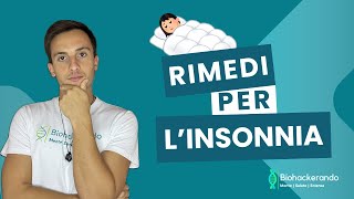 INSONNIA cause e rimedi [upl. by Sainana]