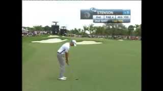 Henrik Stensons shank in Cadillac Championship 2014 [upl. by Moitoso]