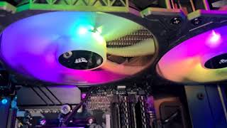 Corsair H115i ELITE CAPELLIX RGB Hydro Series High Performance CPU Cooler noisy Fan [upl. by Heidi]