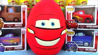 Disney Cars Toys Surprise Egg with POP Lightning McQueen [upl. by Neenej]