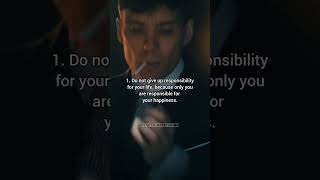 4 Rules for life from Tommy Shelby motivation peakyblindersquotes sigma thomasshelby quotes [upl. by Evelyn]