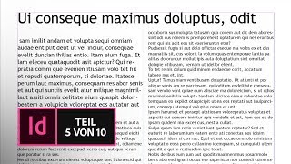 InDesign CC Basic Tutorial Über Texte und das importieren von Text  Adobe DE [upl. by Alesi]