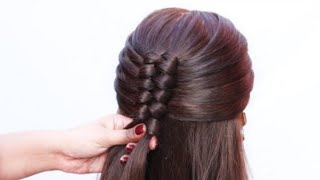 easy AND stylish hairstyles  beautiful new hairstyle  simple open hairstyle  Hair Styler [upl. by Eeruhs]