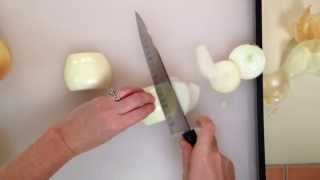 How to Vertically Slice Onions  Cooking Light [upl. by Jacinda]