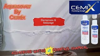 Application of Aquacover on dampseepage affected area cemix aquacover waterproofing dampness [upl. by Slifka]