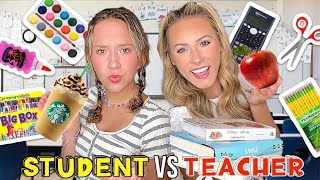 TEACHER 🍎✏️ VS STUDENT 🎨📚 TARGET SHOPPING CHALLENGE NO BUDGET [upl. by Wynne]