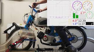 Tunturi Sport 75cc Autisa Dyno [upl. by Luby278]