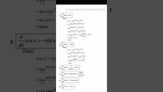 Trigonometric functions derivatives by first principle l physics [upl. by Dorette]