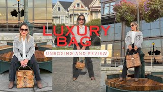 quotUnveiling Opulence Lee Radziwill Snake Print Bag Review  Tory Burchquot [upl. by Atirahs]