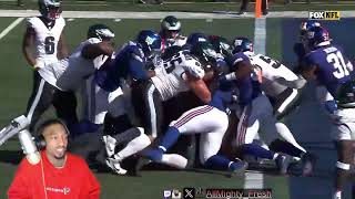 NFL Week 7  Eagles  Giants  Fresh Football Reaction [upl. by Hamish]