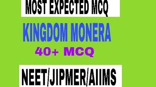 Kingdom Monera Most important MCq For All NEET Aspirants 2021 [upl. by Abeu]