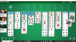 Spider Solitaire 4 suits 554 [upl. by Mackenie]