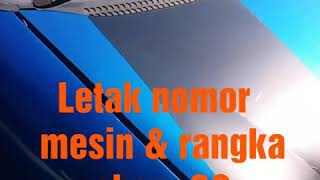 LETAK NOMER MESIN amp RANGKA mobil chery QQ [upl. by Anrim]