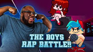 EddieVR  Friday Night Funkin VR Rap Battles w The Boys REACTIONS [upl. by Narut]