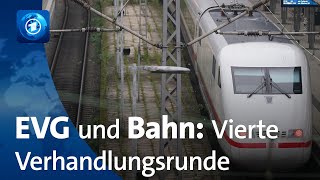 Tarifkonflikt EVG und Bahn gehen in vierte Verhandlungsrunde [upl. by Llennehc]