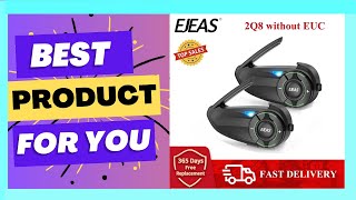 Best EJEAS Q8 Motorcycle Mesh Intercom with EUC Remote Review [upl. by Htbazile]