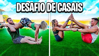 DESAFIEI OUTRO CASAL NAS POSIÇÕES DE YOGA l Quem ganhou👀 [upl. by Aubree]