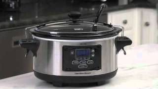 Slow Cooker  Hamilton Beach®  Set amp Forget® 6 Qt Programmable Slow Cooker 33969 [upl. by Rexford76]