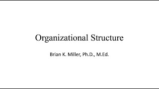 Organizational Structure [upl. by Grose]