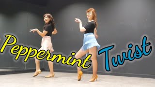 Peppermint Twist Line Dance High Beginner Jo Thompson Szymanski amp Roy Verdonk [upl. by Anerbes]