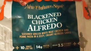 Zatarains blackened chicken alfredo foodie dinner food [upl. by Osgood573]