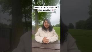 What is CPT and OPT  F1 visa question 🇺🇸 usavisa youtubeshorts shorts fall2024 [upl. by Moersch]