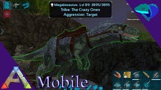 SOLO MEGALOSAURUS TAMING Ark Mobile S1E32 [upl. by Rotman943]