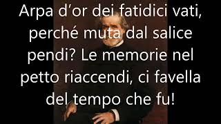 Giuseppe Verdi Va pensiero  Testo e Musica [upl. by Amand]