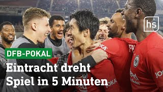 Highlights VfB Stuttgart  Eintracht Frankfurt 23  DFBPokal Halbfinale  hessenschau [upl. by Deys307]