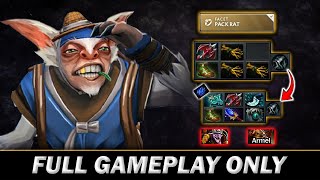 Meepo Pack Rat 2nd item Eternal Shroud Meepo against timbersaw and Armel ES  Meepo Gameplay786 [upl. by Lavro]