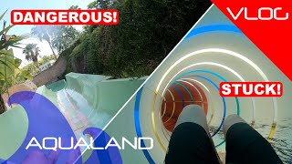 THESE WATERSLIDES ARE DANGEROUS  Aqualand Costa Adeje Vlog 2022 [upl. by Janos]