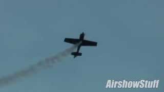 Rob Holland Twilight Show Aerobatics  Battle Creek Airshow 2014 [upl. by Aonehc126]