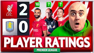 SALAH GETS A 10 SLOT MASTERCLASS Liverpool 20 Aston Villa Player Ratings [upl. by Hayikat]