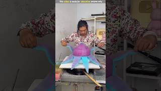 This man made a beautiful flower with cotton candy 😱😳 candy makingfood cottoncandy food shorts [upl. by Hovey]