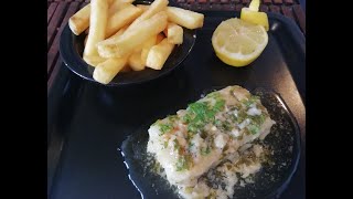 Pollock Fish Fillets in Lemon Butter Sauce [upl. by Llewej]