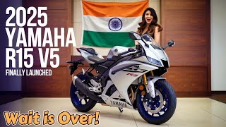 quot⚡🇮🇳 AllNew 2025 Yamaha R15 V5 Hits Indian Roads Price Specs amp Features Revealed 🏍️💥quot [upl. by Frulla]