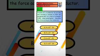 Problem 67 Calculate the force acting on the conductor [upl. by Merchant315]