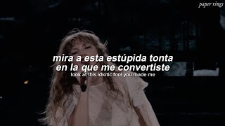 Taylor Swift  augustillicit affairs The Eras Tour Español  Lyrics [upl. by Ettenwad]