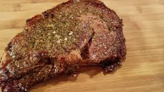 My Oven Broiled Well Done Steak Simple Easy amp it was DELICIOUS [upl. by Ateloiv38]