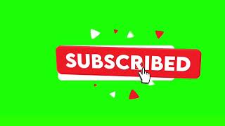 Green Screen Subscribe Button No Copyright [upl. by Assen521]