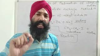 ORGANIC CHEMISTRY Alkyl Halides Methods of Preparation By Halide Exchange method Lecture 5 [upl. by Dnomaid]