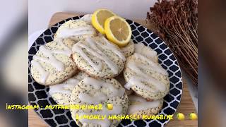 Limonlu haşhaşlı kurabiye tarifi 🍋🍋🍋 [upl. by Ligetti]