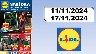 LIDL  Spotřební zboží ✅ Leták platnost od 11112024 do 17112024  AKTUÁLNÍ NABÍDKOVÉ A KATALOGY [upl. by Nemhauser]