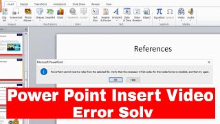 Power Point Cannot Insert  Verify That The Necessary 64 Bit Codec For This Media Format In Install [upl. by Etnoved852]