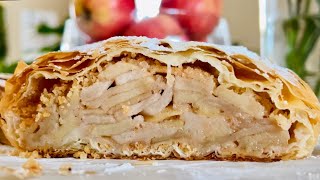 Apple Strudel Made With Phyllo Pastry  How to Make Apple Strudel With Phyllo Pastry [upl. by Keviv]