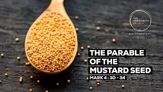 Alex amp Vicki Shaw speak on the Parable of the Mustard Seed at TCC on Sunday 28th January [upl. by Tybie]