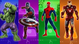 Hulk Cartoon 🆚 Captain America 🆚 Spiderman 🆚 IronMan 🎶 Who Is Best [upl. by Asertal]