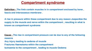 Compartment syndrome orthopedics in Hindi mbbs medical students mbbs mbbsstudent medical [upl. by Tichonn]